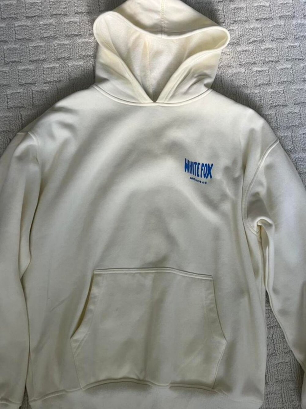 Cream Graphic Pullover Hoodie